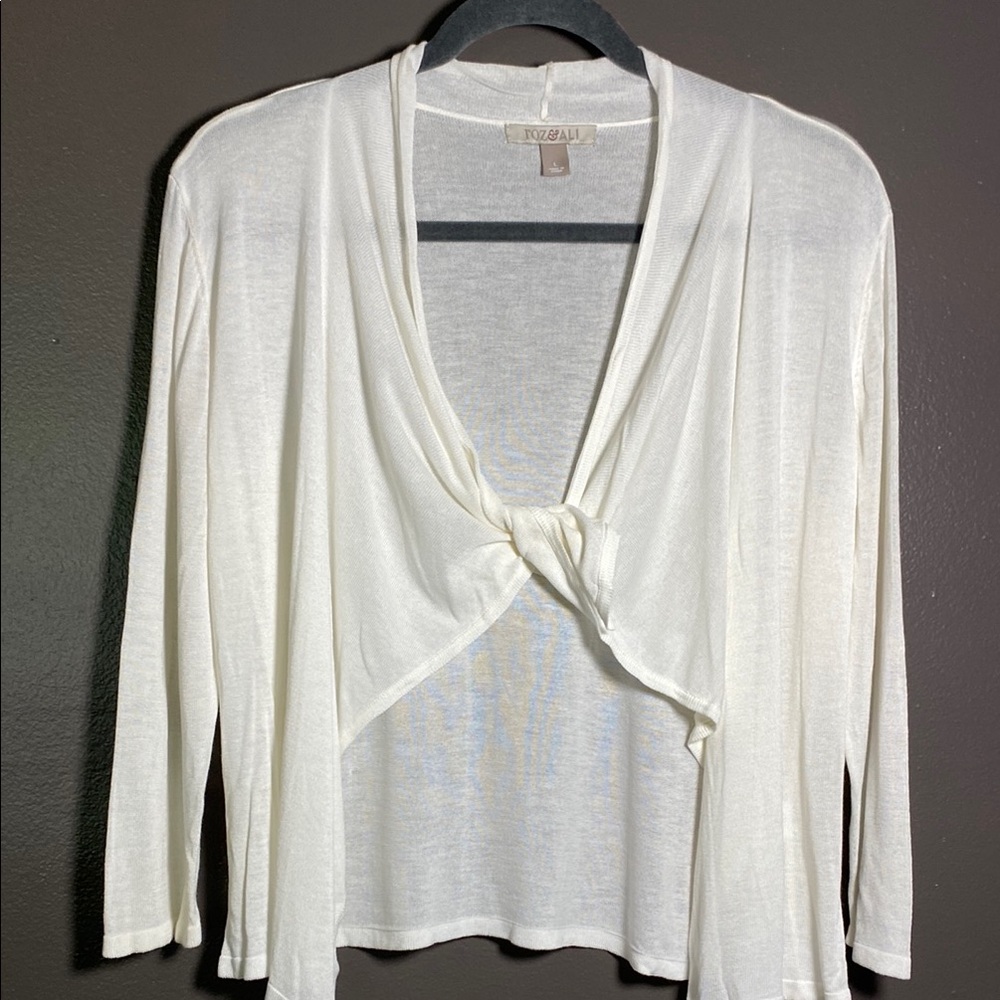 Roz & Ali Handkerchief Hem Multi-style Sheer Top